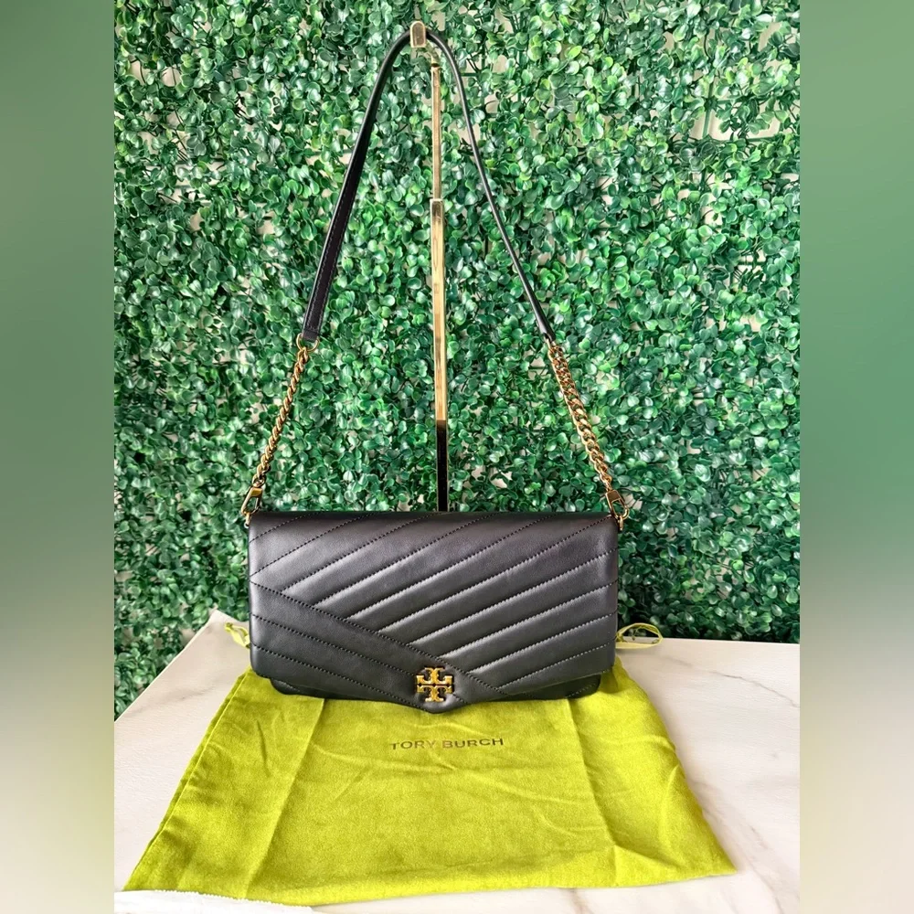 Tory Burch Black Quilted Kira Shoulder Bag